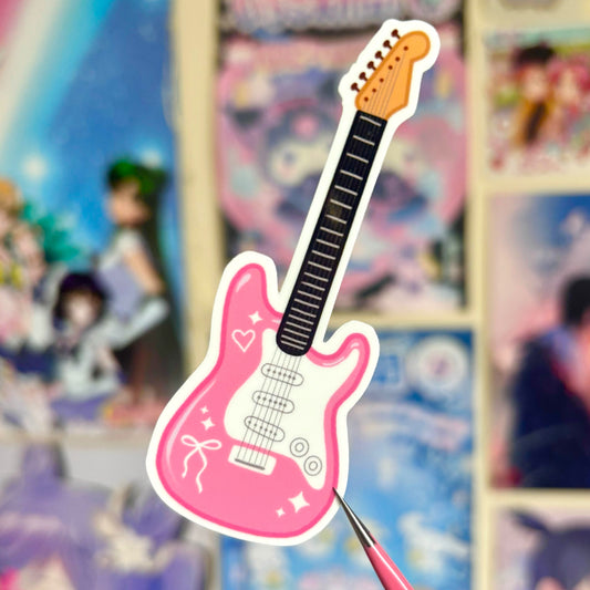 Deco Guitar Vinyl Sticker